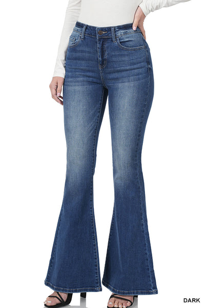 High Rise Flare Jeans- NO DISTRESSING
