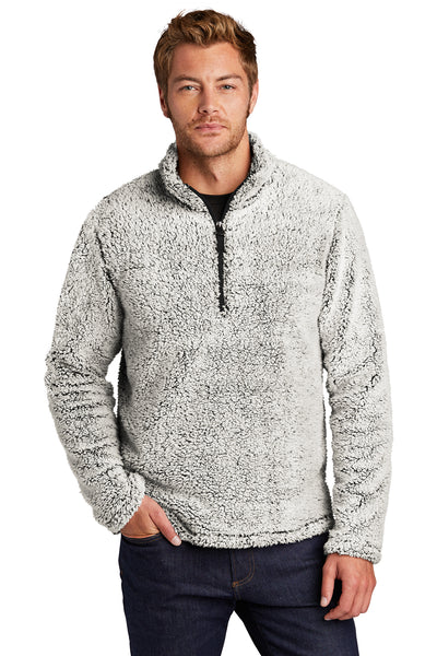 Sherpa quarter zip pullover in Oatmeal