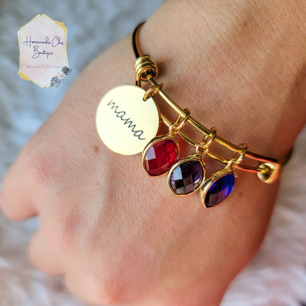 Build your own- Mama birthstone bracelet *PREORDER*