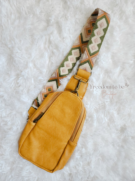 *PREORDER* Crossbody Embroidered Strap Bag